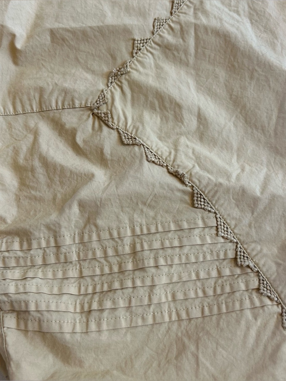 Free People Mustard Drawstring Harem Jogger Pants with Scallop Trim - Picture 14 of 14